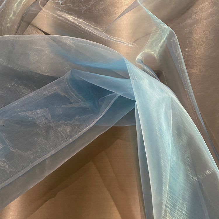 Metallic Organza - Air Blue