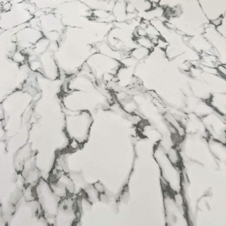 PVC - Marble Vein Printed - White/Smoke Grey