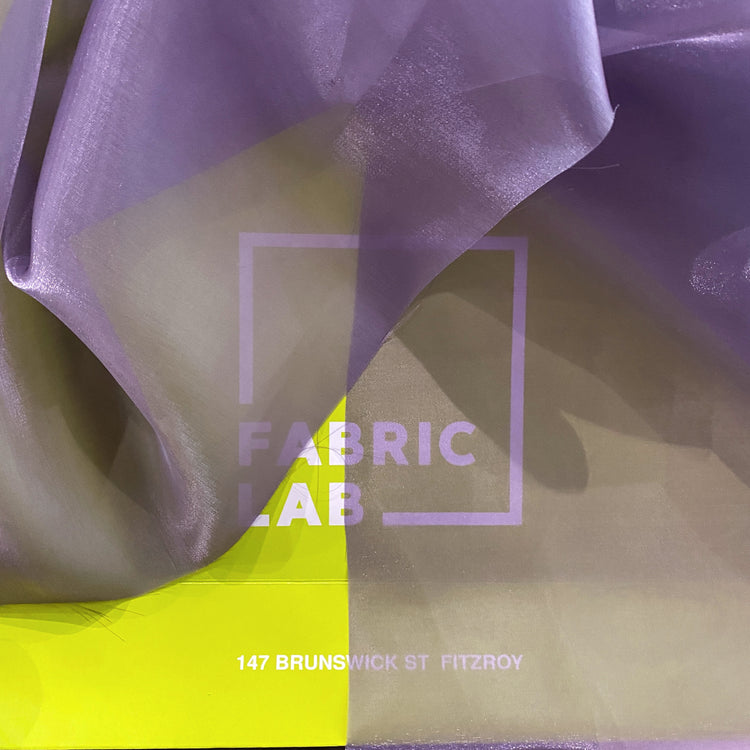 Glacé Shimmer Organza - Thistle Purple
