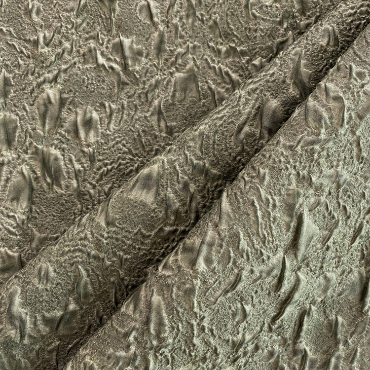 Baked Earth Cloqué Matelassé - Sage / Charcoal