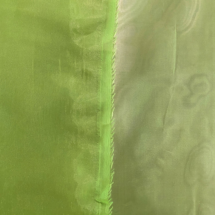 Liquid Shimmer Organza - Neon Lime