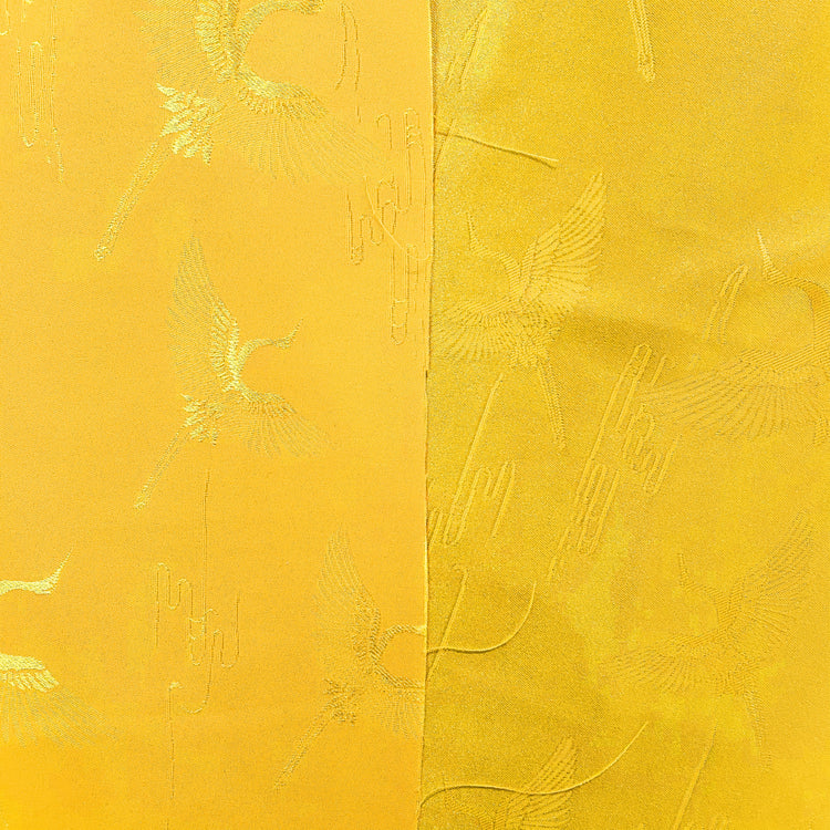 Crane Satin Silk/Poly Damask - Yellow