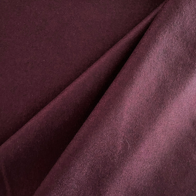 Australian Merino Brushed Wool Flannel - Bordeaux