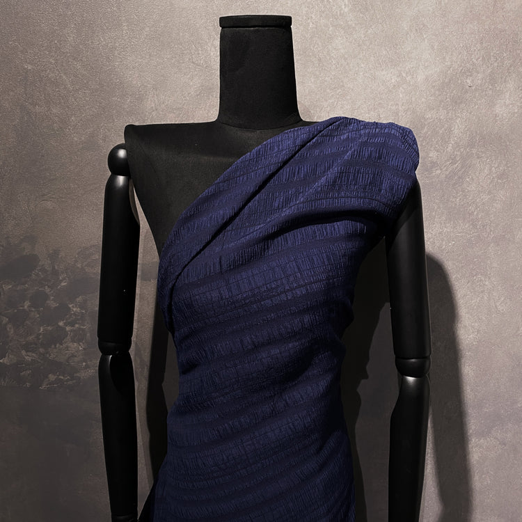 Ruche Striped Dobby - Navy / Midnight