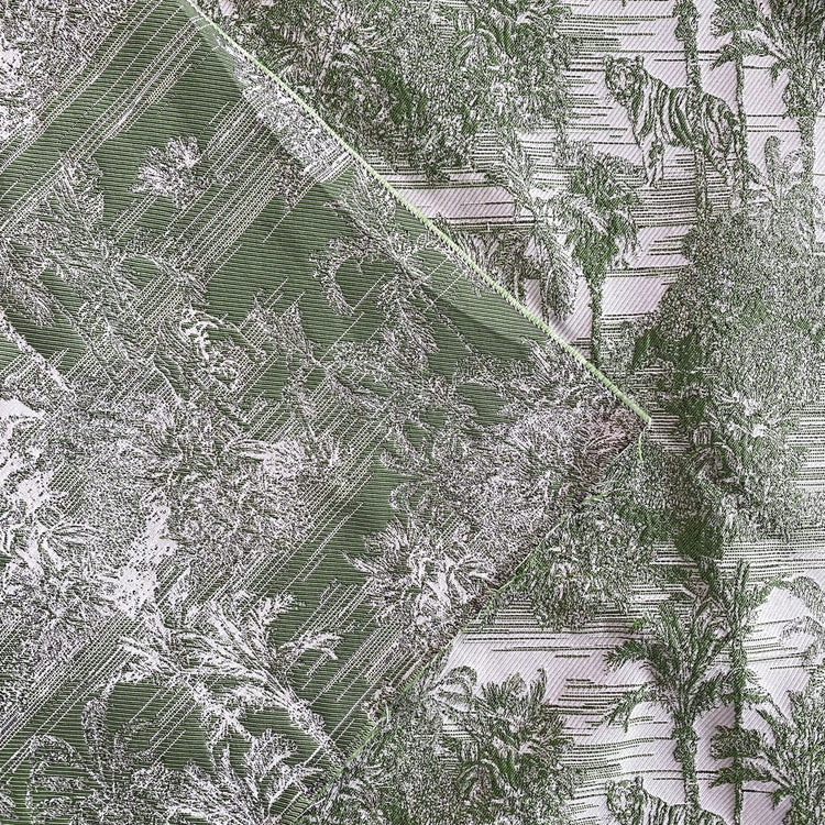 Jungle Islands Jacquard - White / Green