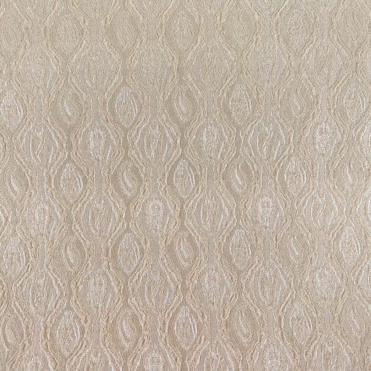 Raised Geometric Jacquard - Creamy White