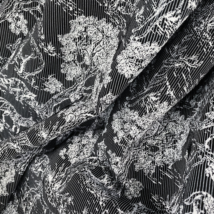 Forest Jacquard - White/Black