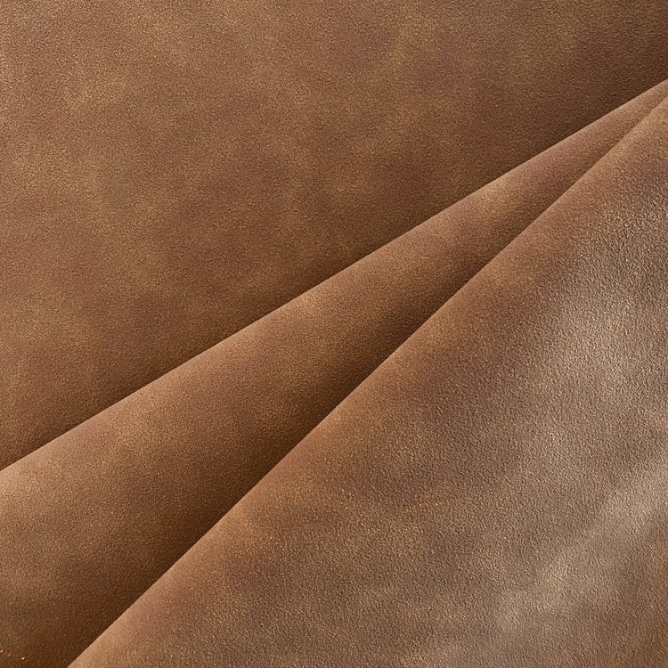 Faux Suede Leather - Coated Knit - Sienna