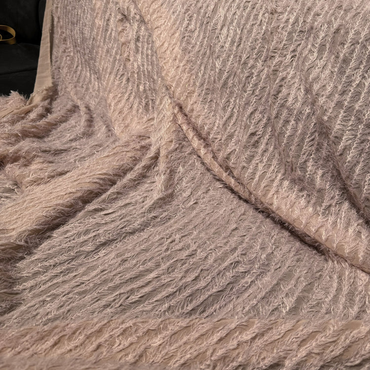 Tassel-Insert Chiffon - Pale Pink