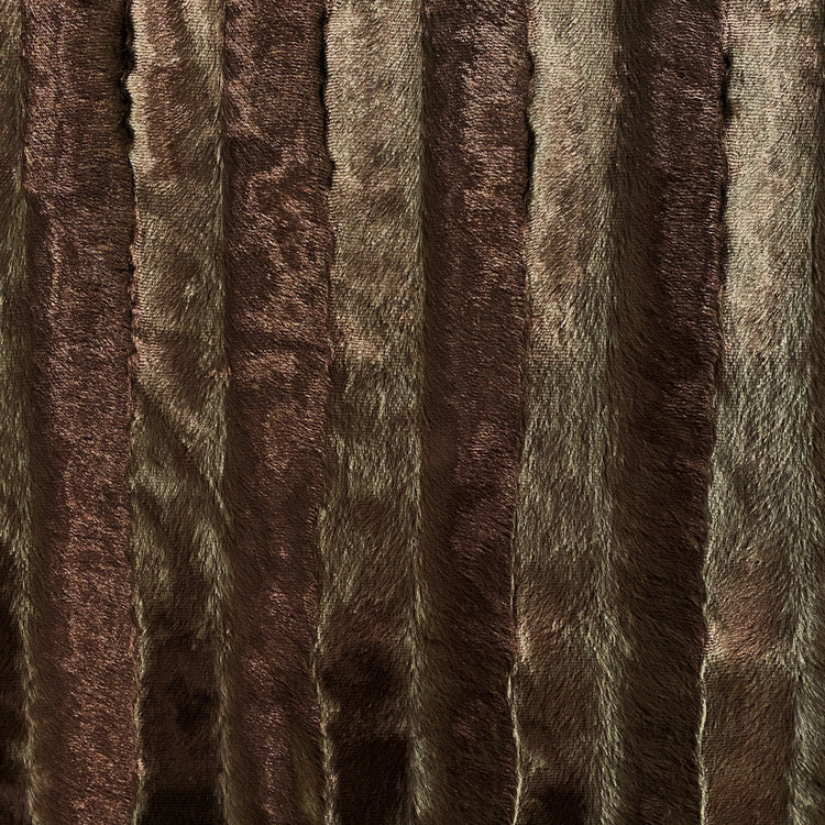 Monochromatic Wave Plush Velvet - Chocolate
