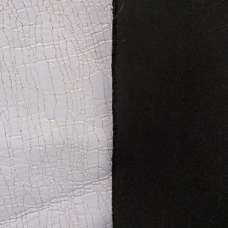 Cracked Paint Bonded Jersey - Pale Powder Blue