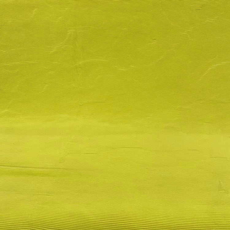 Accordion-Pleated Taffeta - Yellow Green