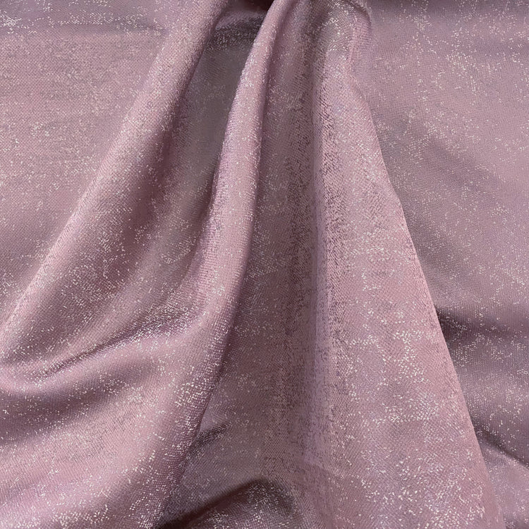Patina Motif Jacquard - Pink Mauve/Silver