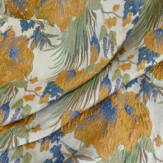 Wild Iris Jacquard - Green/Yellow