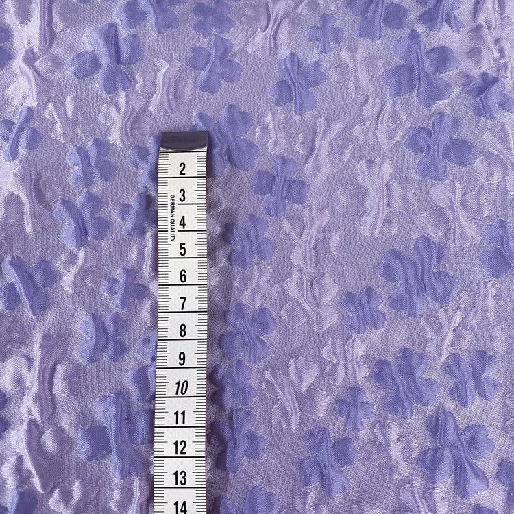 Four Leaf Clover Poly/Nylon Jacquard- Purple
