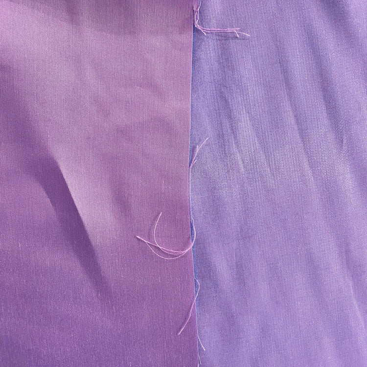 Glacé Shot Charmeuse - Thistle / Cyan