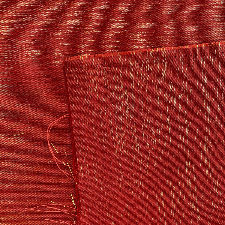 Metallic Dupion - Orange/Red/Gold