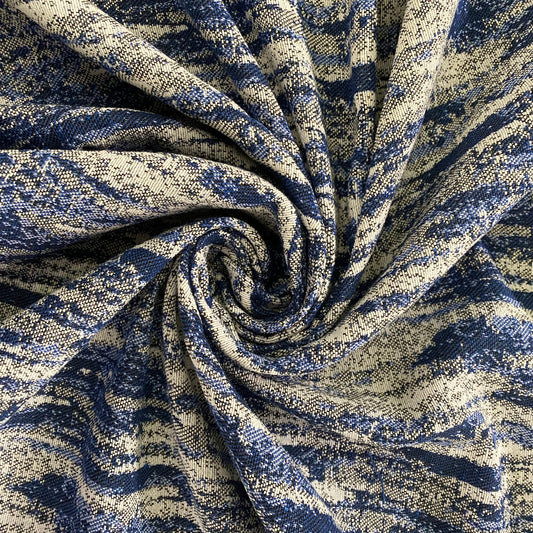 Arctic Wash Tapestry Jacquard - Navy / Cornflower / White