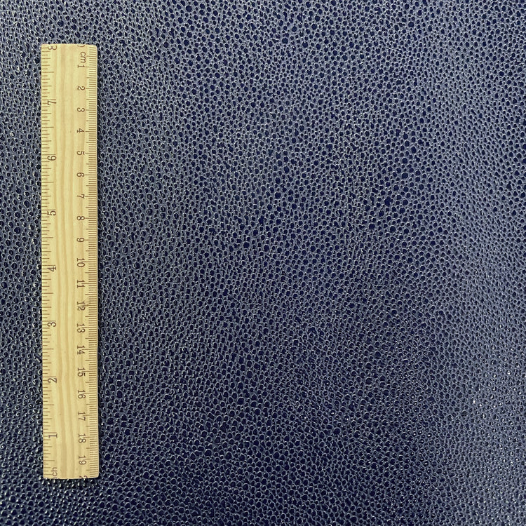 Patent Snake Faux Leather - Fine Pattern - Navy