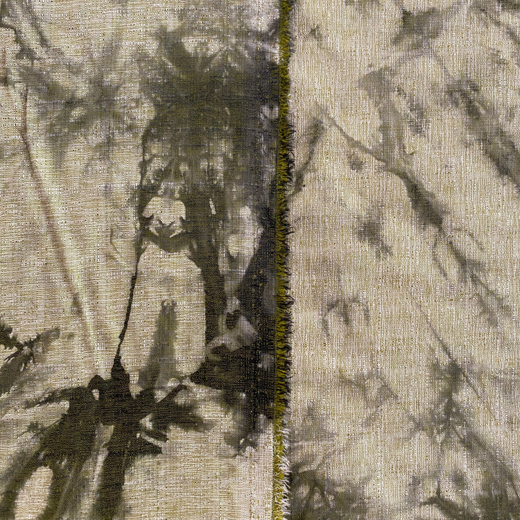 Tie-Dye Stretch Dobby - Pale Goldenrod / Dark Khaki