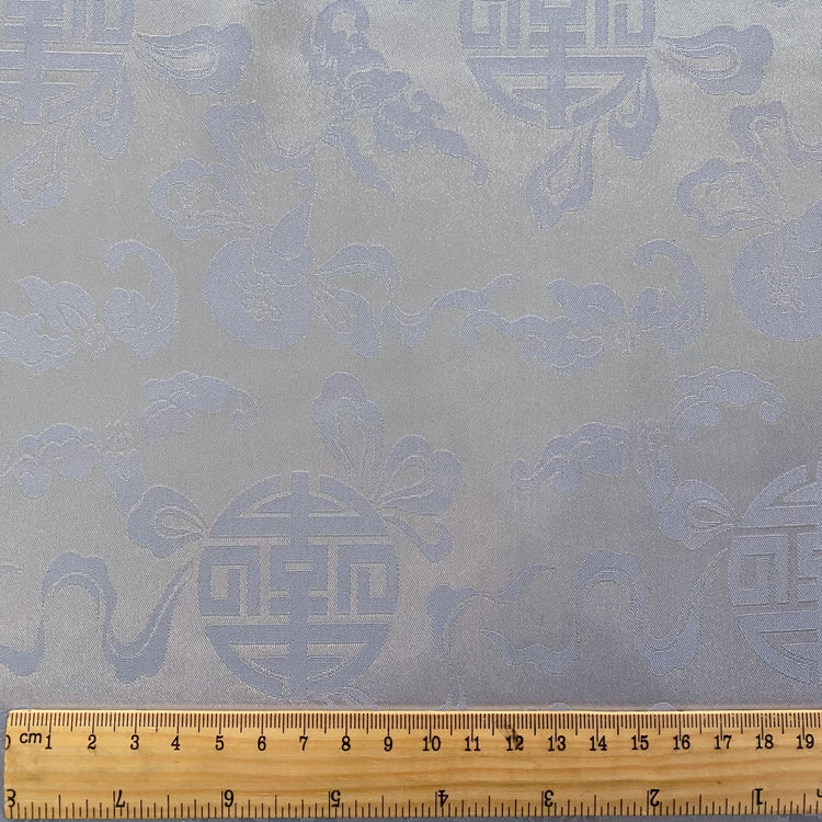 Feng Shui Silk Damask - Light Steel Blue