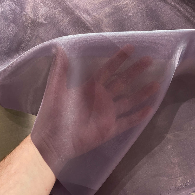 Glacé Shimmer Organza - Thistle Purple