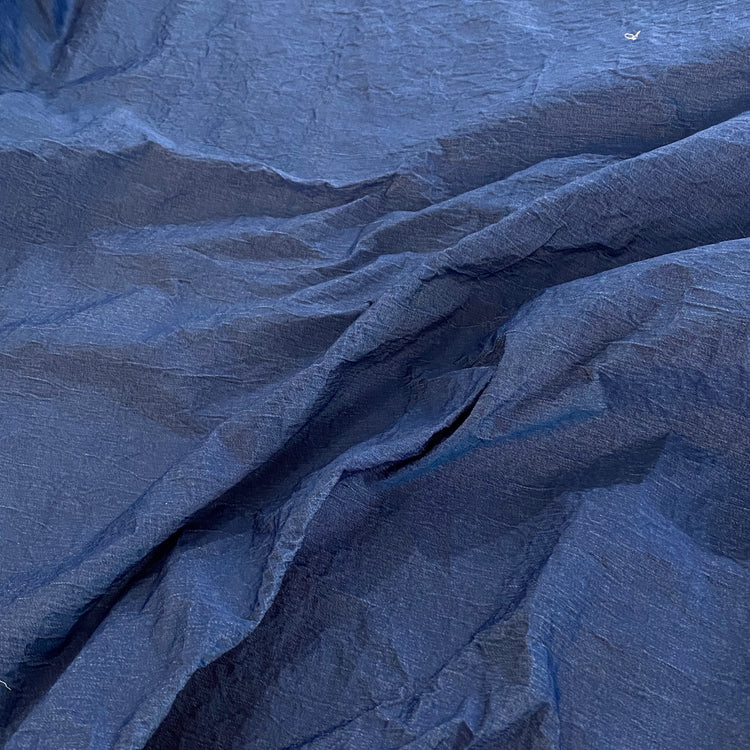 Metal Bonded Chambray- Denim Blue