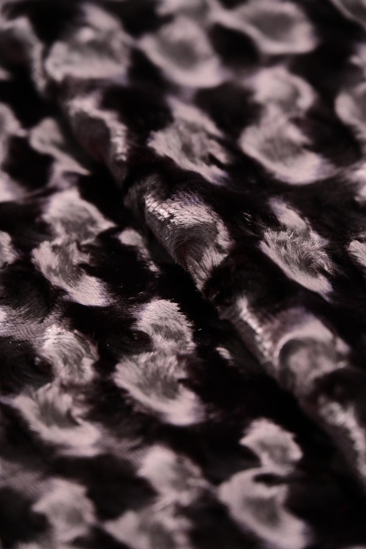 Spiral Swirl Plush Velvet - Dark Misty Rose