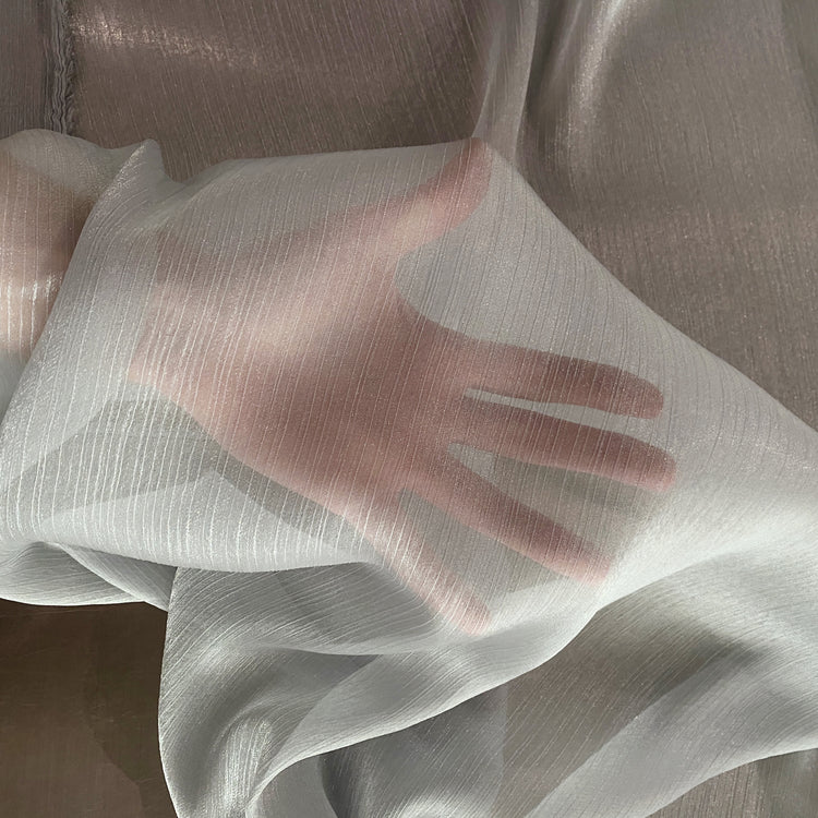 Shimmer Yoryu Chiffon - Silver