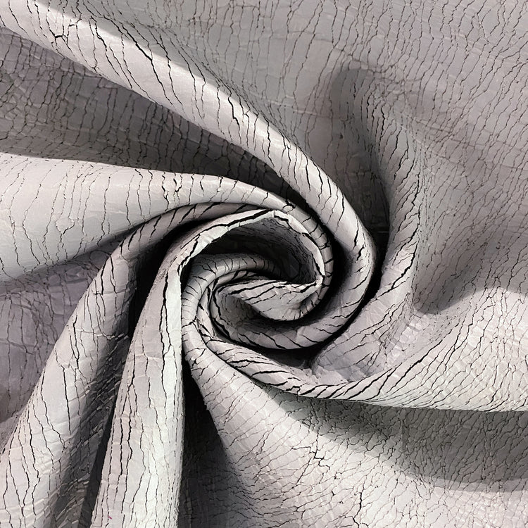 Cracked Paint Bonded Jersey - Pale Powder Blue