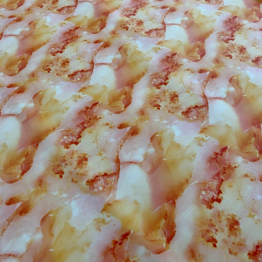PVC - Watercolor Marble Print - Peach Puff