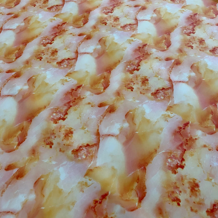 PVC - Watercolor Marble Print - Peach Puff