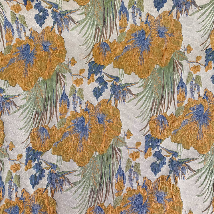 Wild Iris Jacquard - Green/Yellow