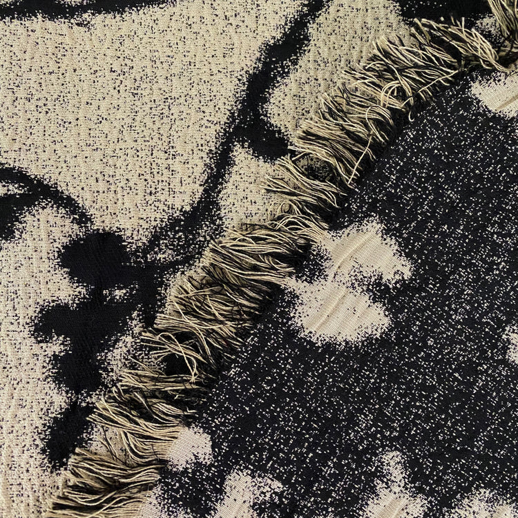 Floral Bloom Brocade - Beige/Black