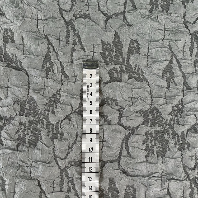 Crinkle Double Weave - Weft-Stretch - Slate Grey