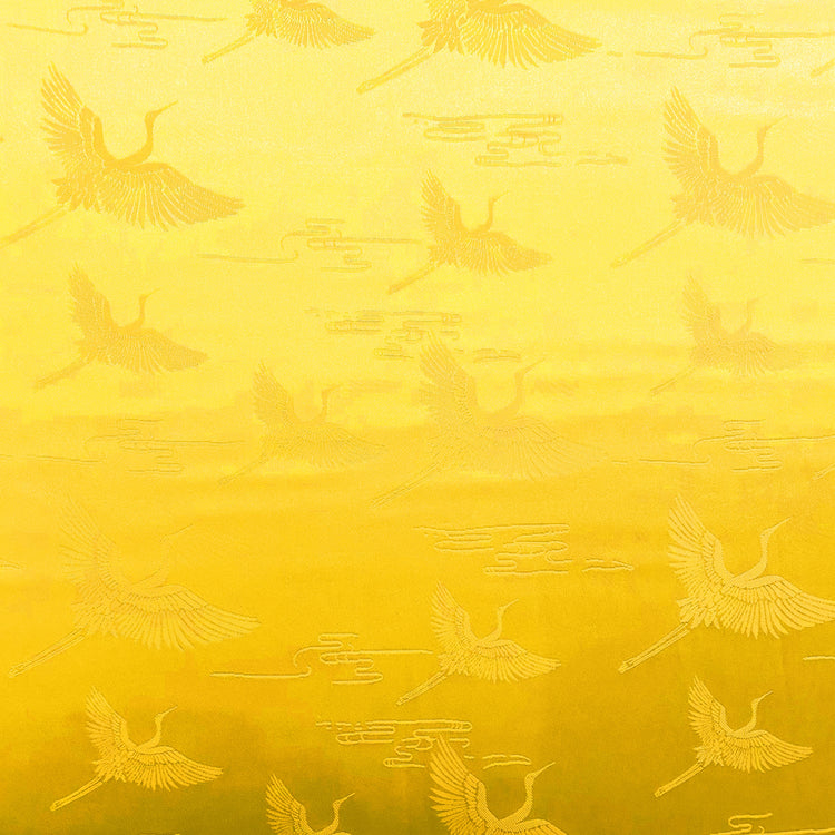 Crane Satin Silk/Poly Damask - Yellow