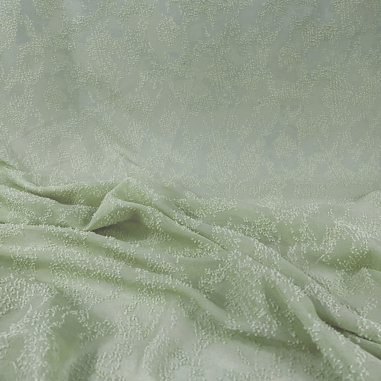 Sheer Crepe - Cut Pile-Insert - Pale Green