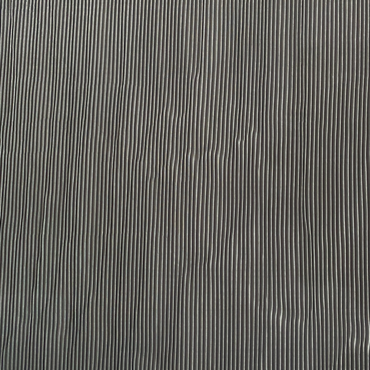 Accordion-Pleated Taffeta - Steel Grey