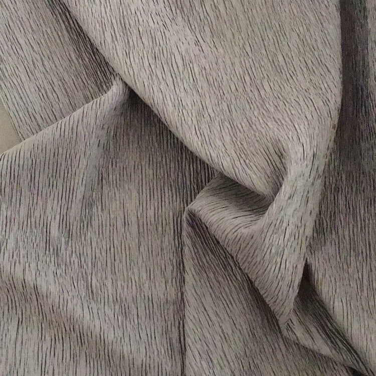 Smocked Bark Double Knit - Grey