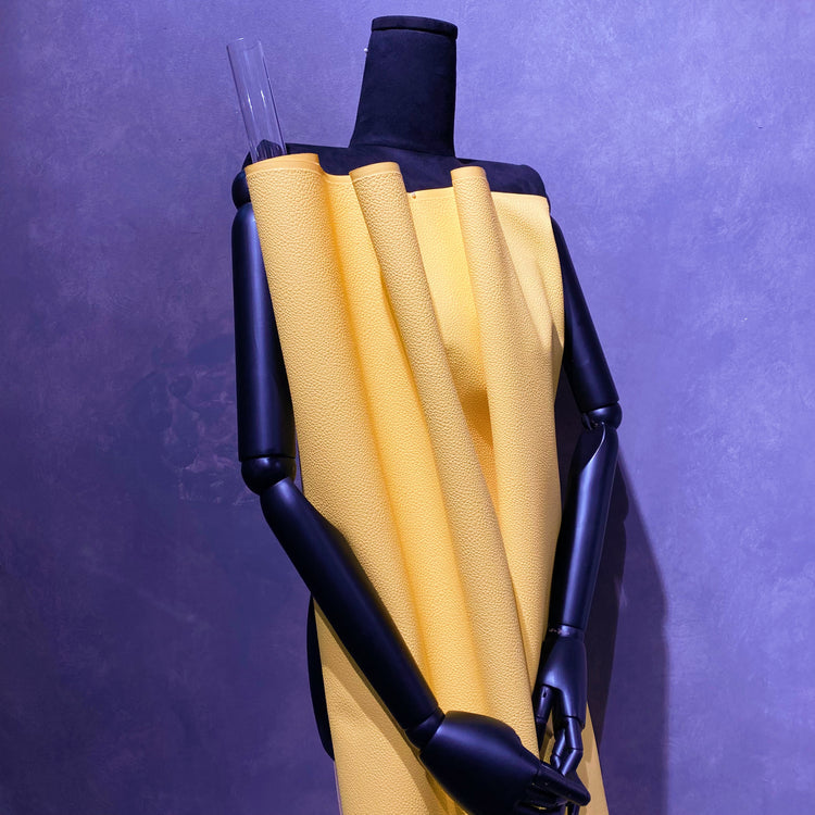 Snake Faux Leather - Fine Pattern - Yellow