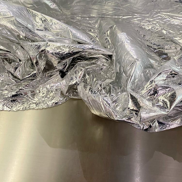 Matte Metallic Vinyl Bonded Wadding - Silver