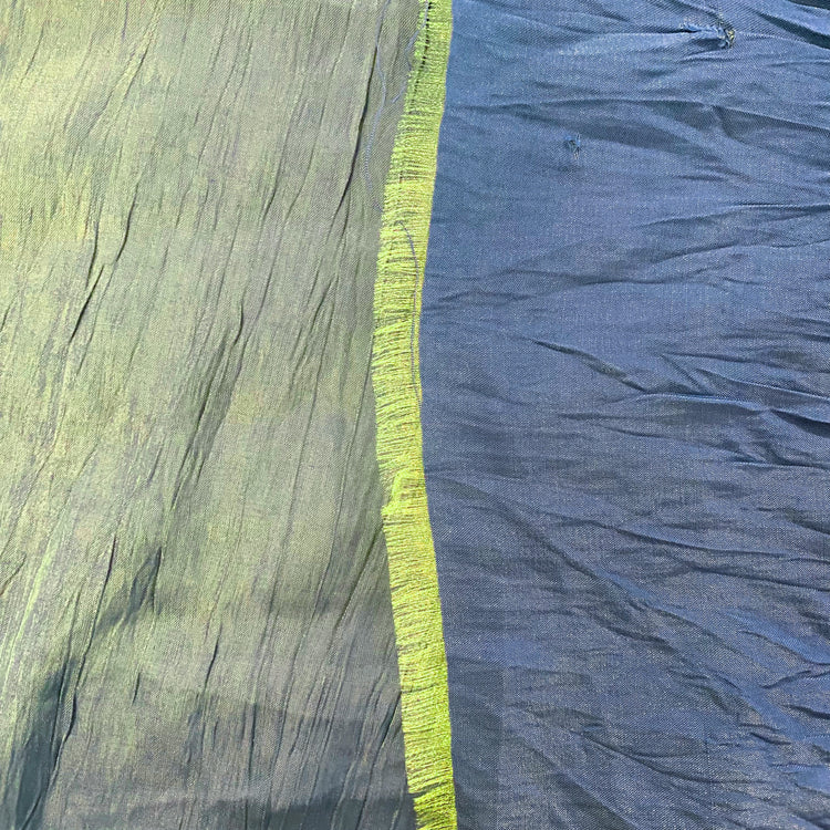 Creased Shot Twill - Aquamarine / Cornflower Blue