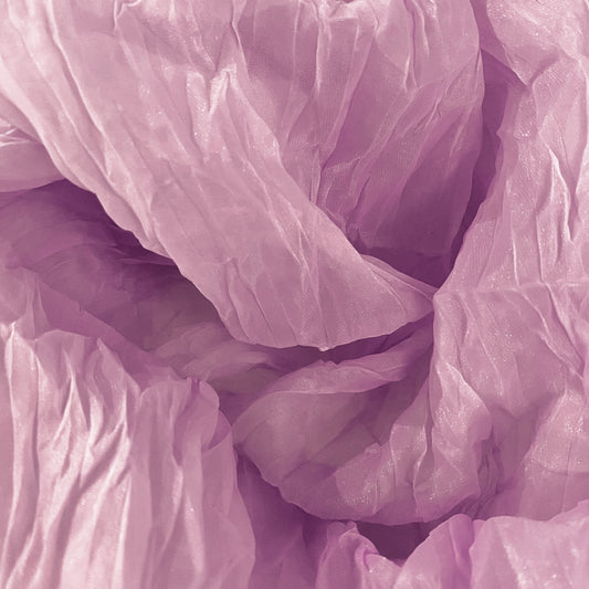 Semi-sheer Plisse Organza - Pale Violet