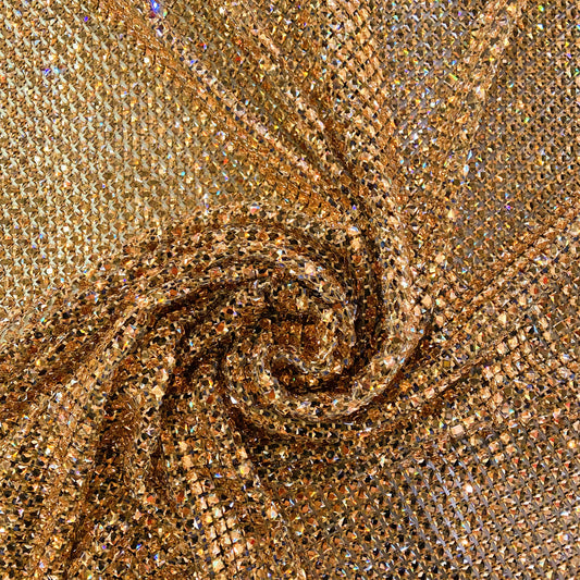 Crystal Glass Mesh - Gold