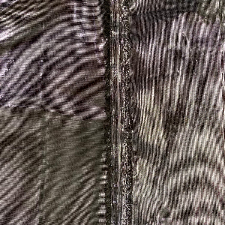 Shot Silk Lurex Lamé - Silver / Black