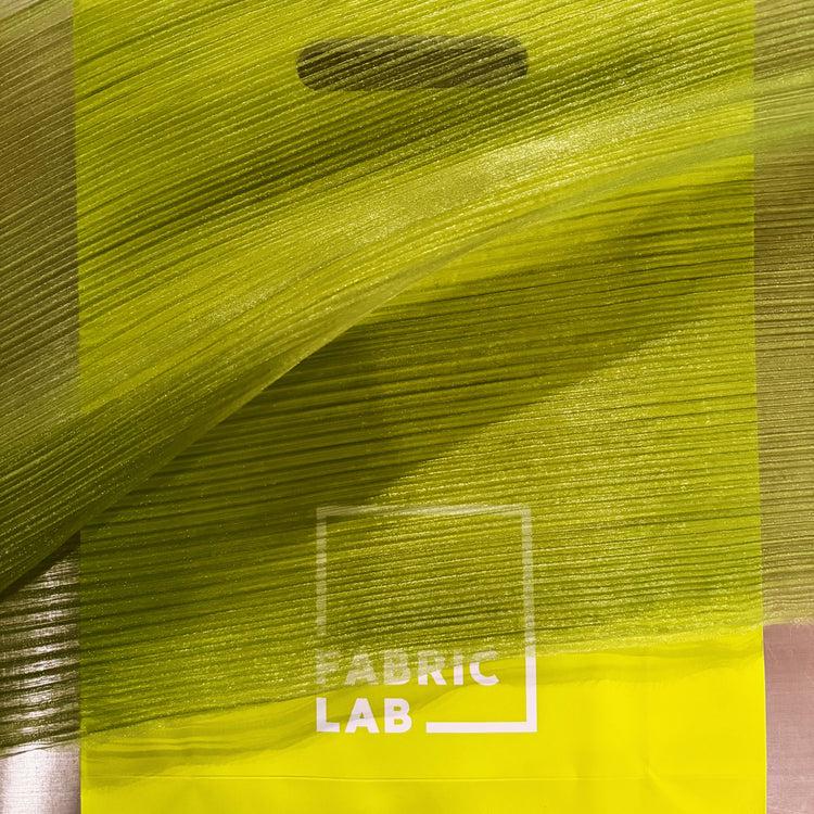 Accordion Plissé Organza- Green