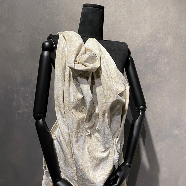 Jungle Islands Tiger Jacquard - White / Beige