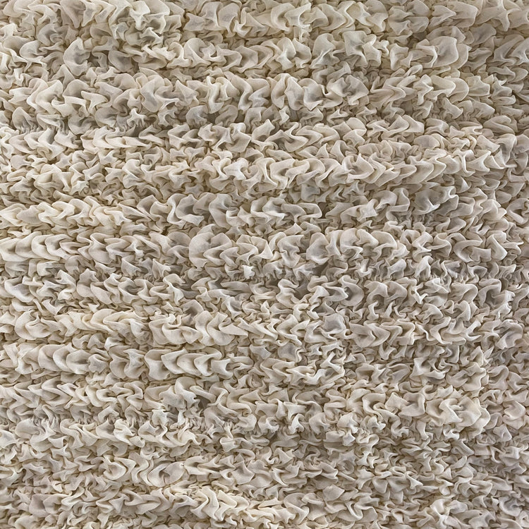 Grid Smocked Chiffon - Light Yellow