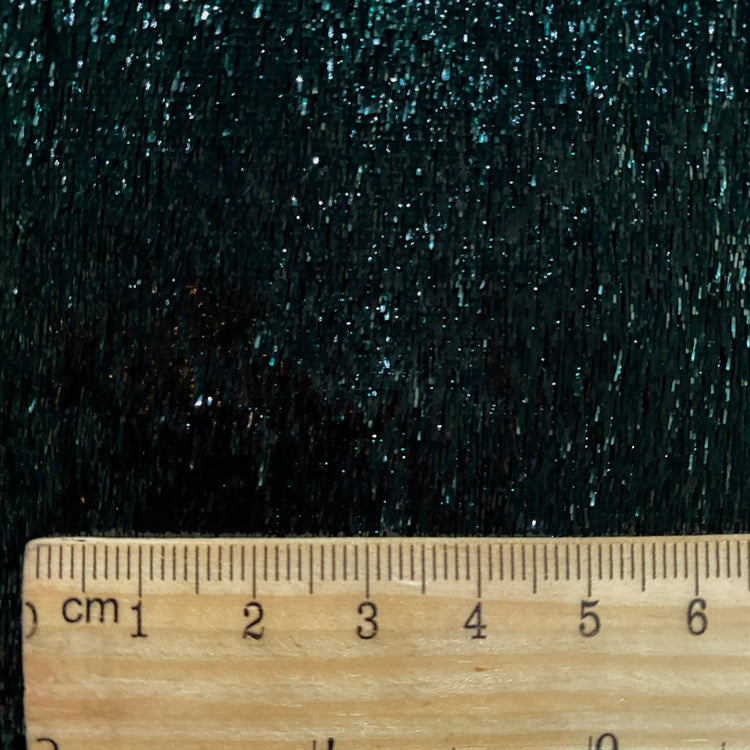 Brushed Metallic Long-pile Velvet - Dark Viridian
