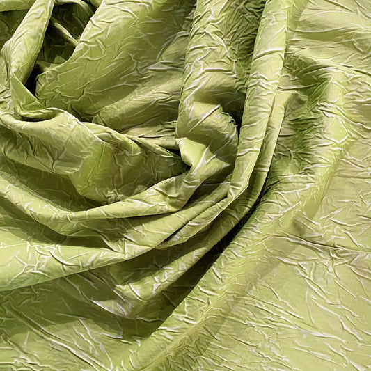 Creased Sateen - Olive